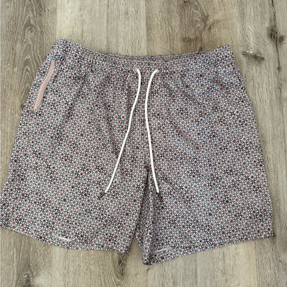 Goodfellow & Co Pink and Navy Patterned Shorts